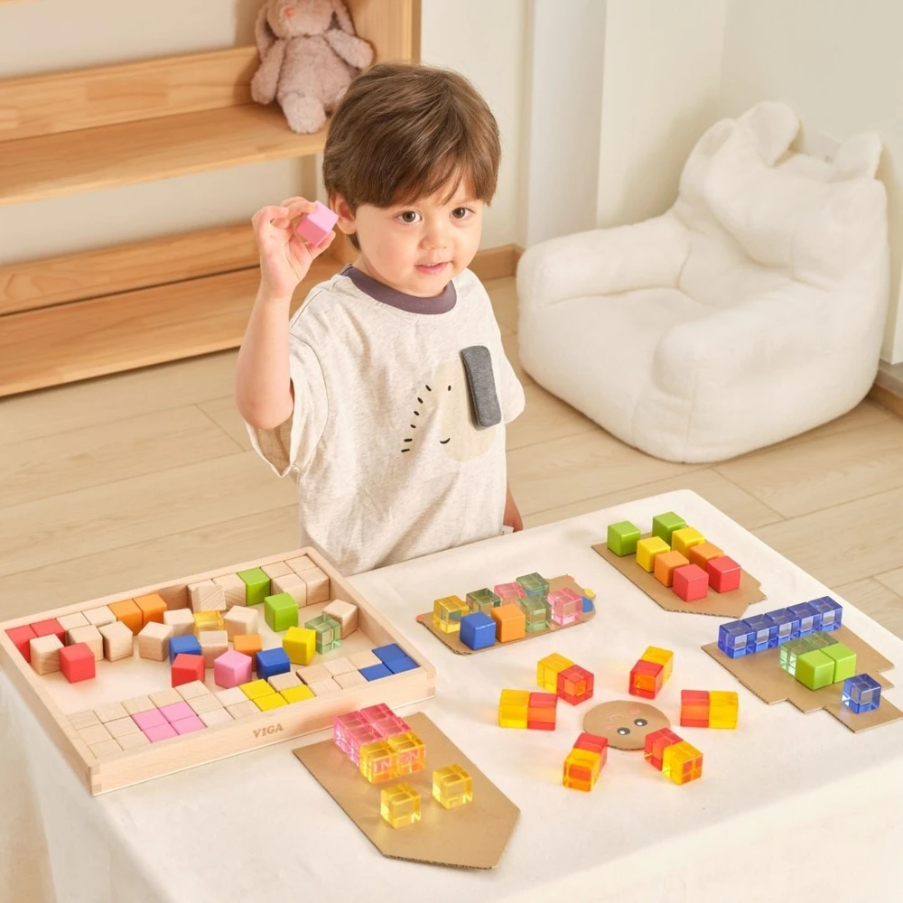 Viga Toys Konstruktorius VIGA, šviesos efektai