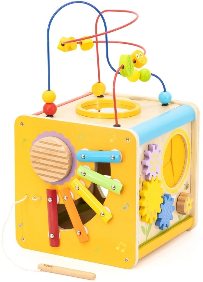 Viga Toys Lavinamasis kubas VIGA, daugiafunkcis