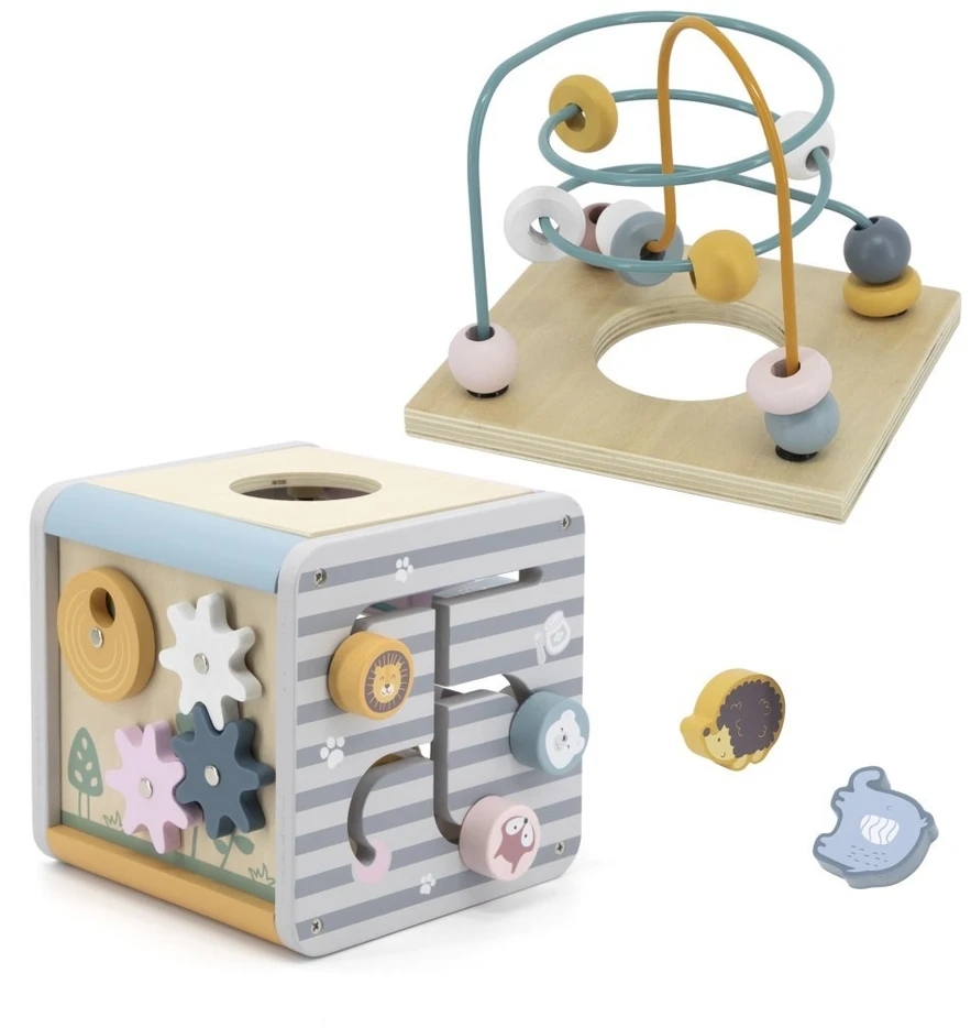 Viga Toys Lavinamasis žaislas Viga, su karoliukų labirintu