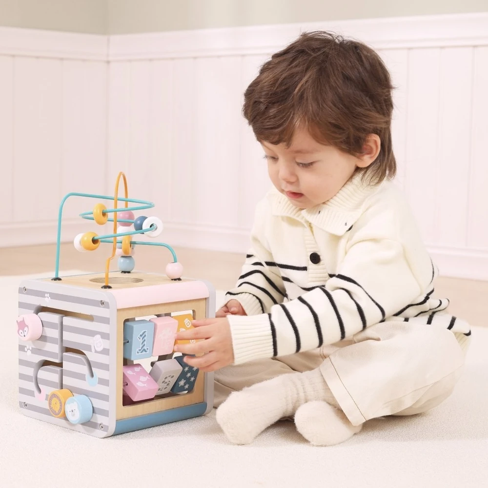 Viga Toys Lavinamasis žaislas Viga, su karoliukų labirintu