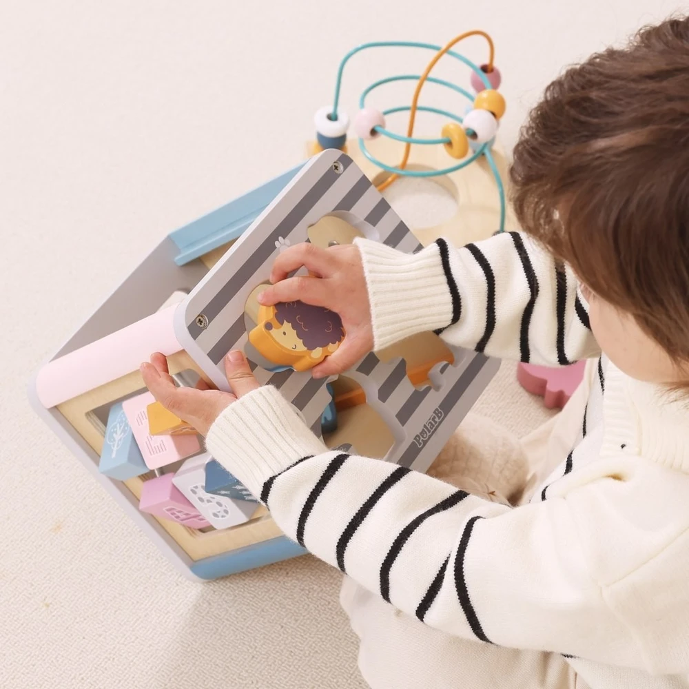 Viga Toys Lavinamasis žaislas Viga, su karoliukų labirintu