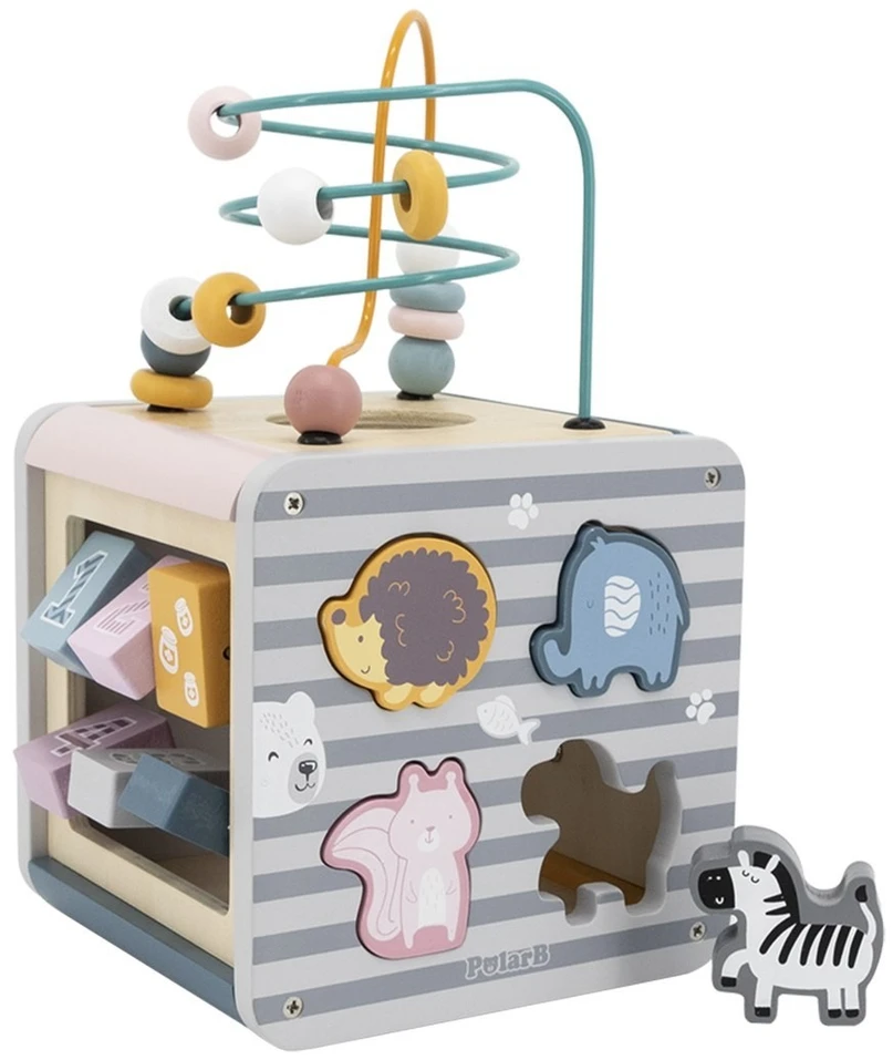 Viga Toys Lavinamasis žaislas Viga, su karoliukų labirintu