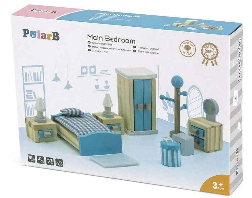 Viga Toys Lėlių namelio baldų komplektas VIGA
