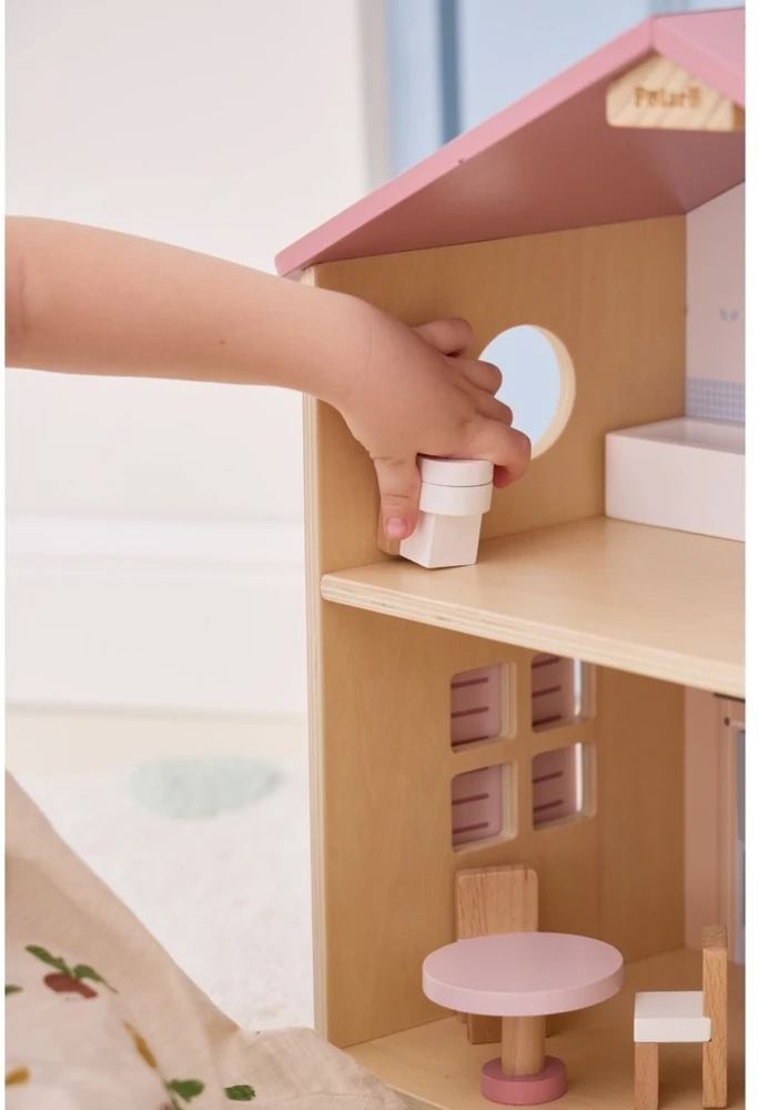 Viga Toys Lėlių namelis Viga, medinis
