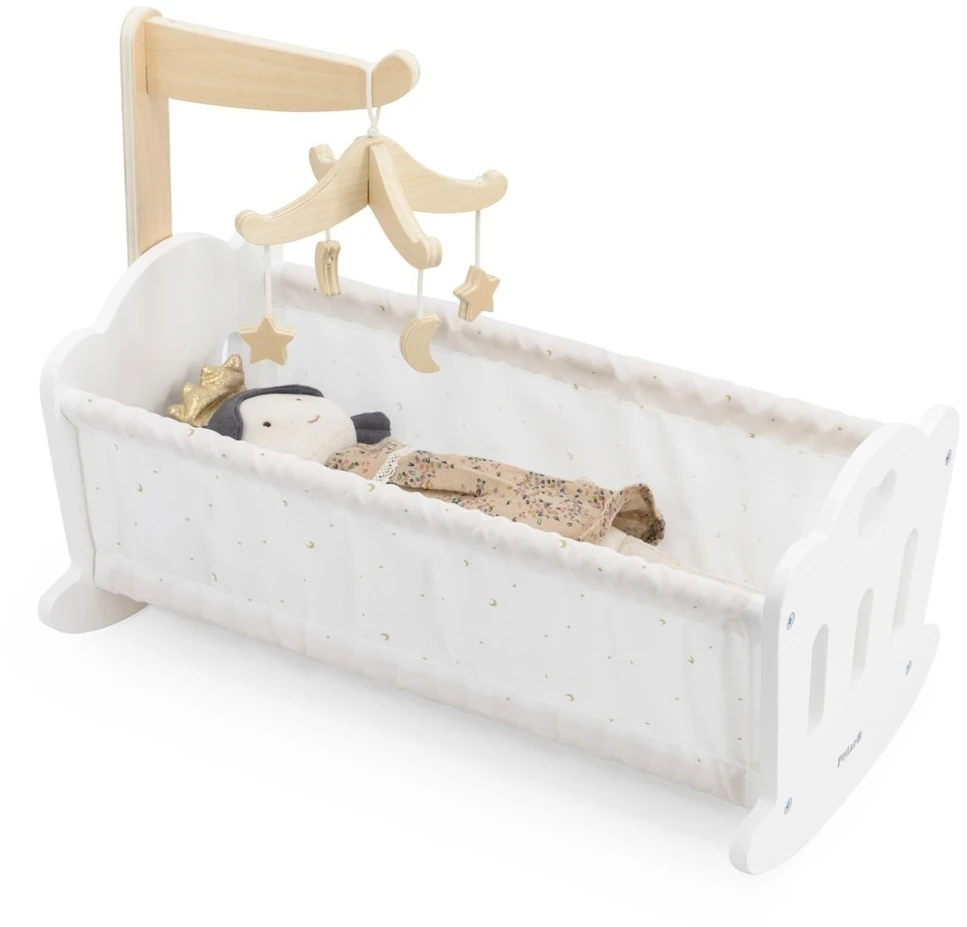 Viga Toys Medinė lopšinė Viga, tinka lėlėms iki 38 cm