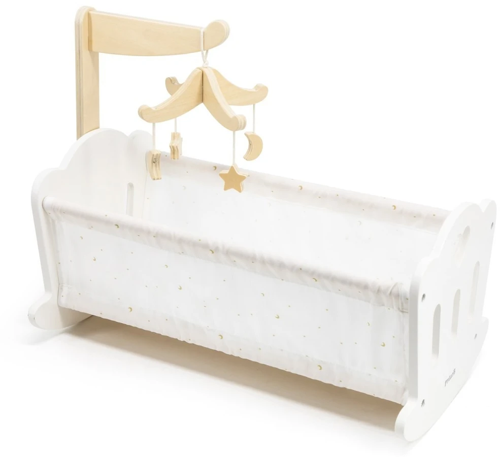 Viga Toys Medinė lopšinė Viga, tinka lėlėms iki 38 cm