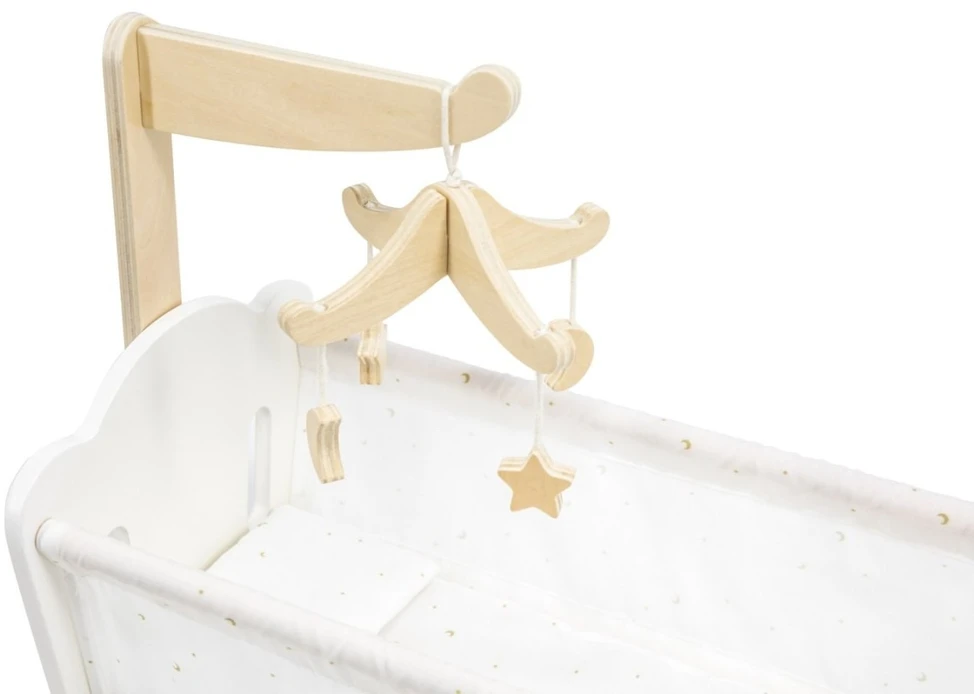 Viga Toys Medinė lopšinė Viga, tinka lėlėms iki 38 cm