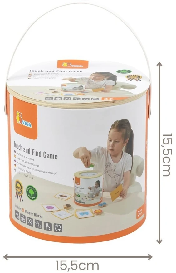 Viga Toys Medinės kaladėlės Viga, 20 elementų
