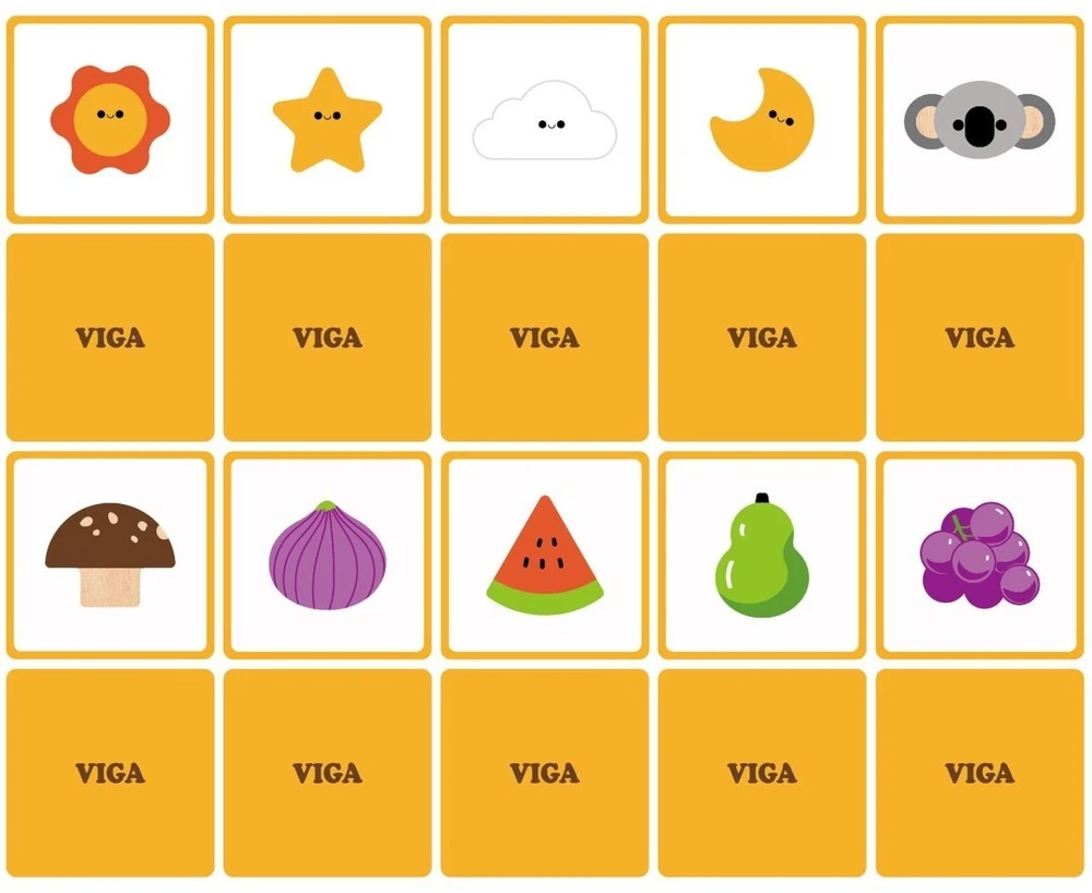 Viga Toys Medinės kaladėlės Viga, 20 elementų