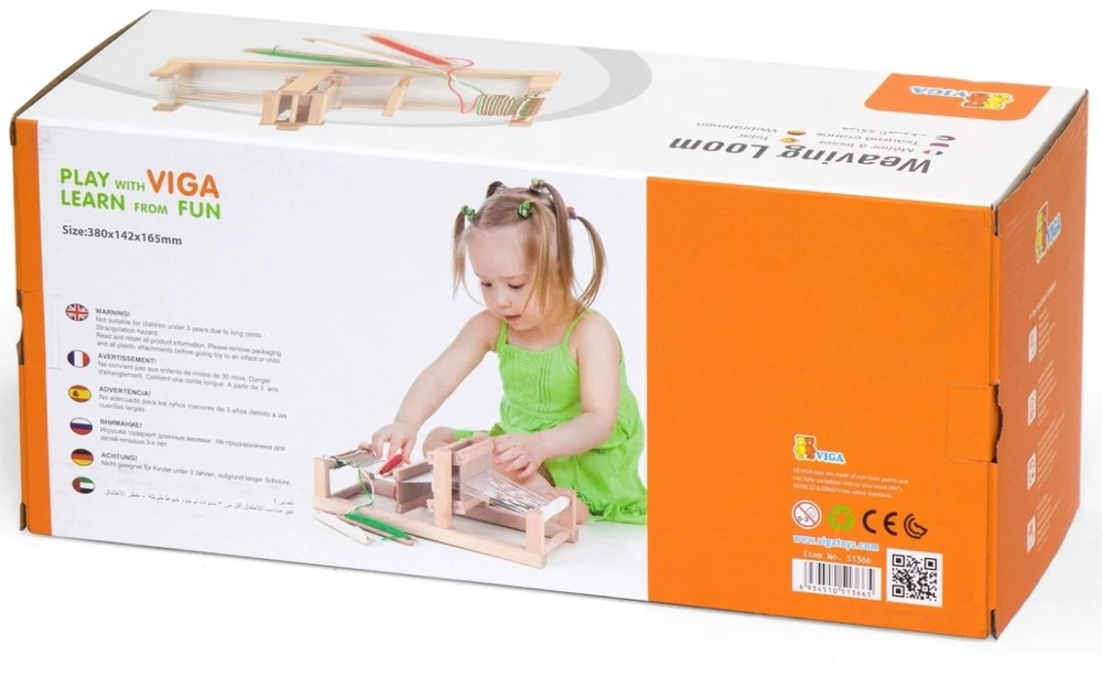 Viga Toys Medinės staklės Viga, iš natūralios medienos