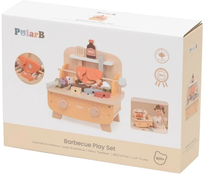Viga Toys Medinis grilio rinkinys VIGA, 22 dalys