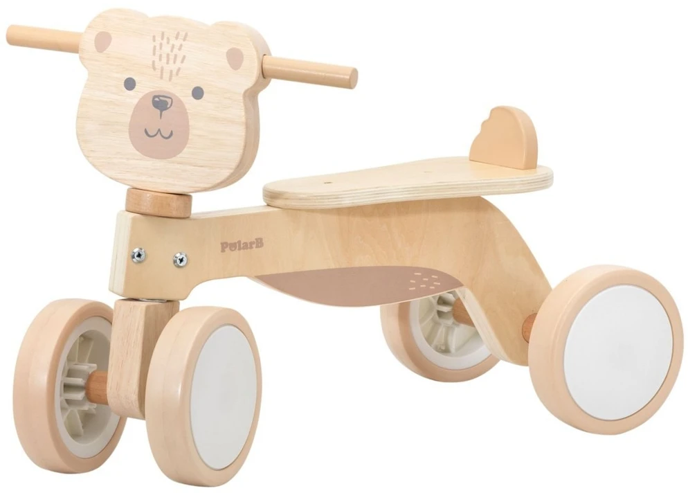 Viga Toys Medinis vežimėlis VIGA PolarB, tylūs ratukai