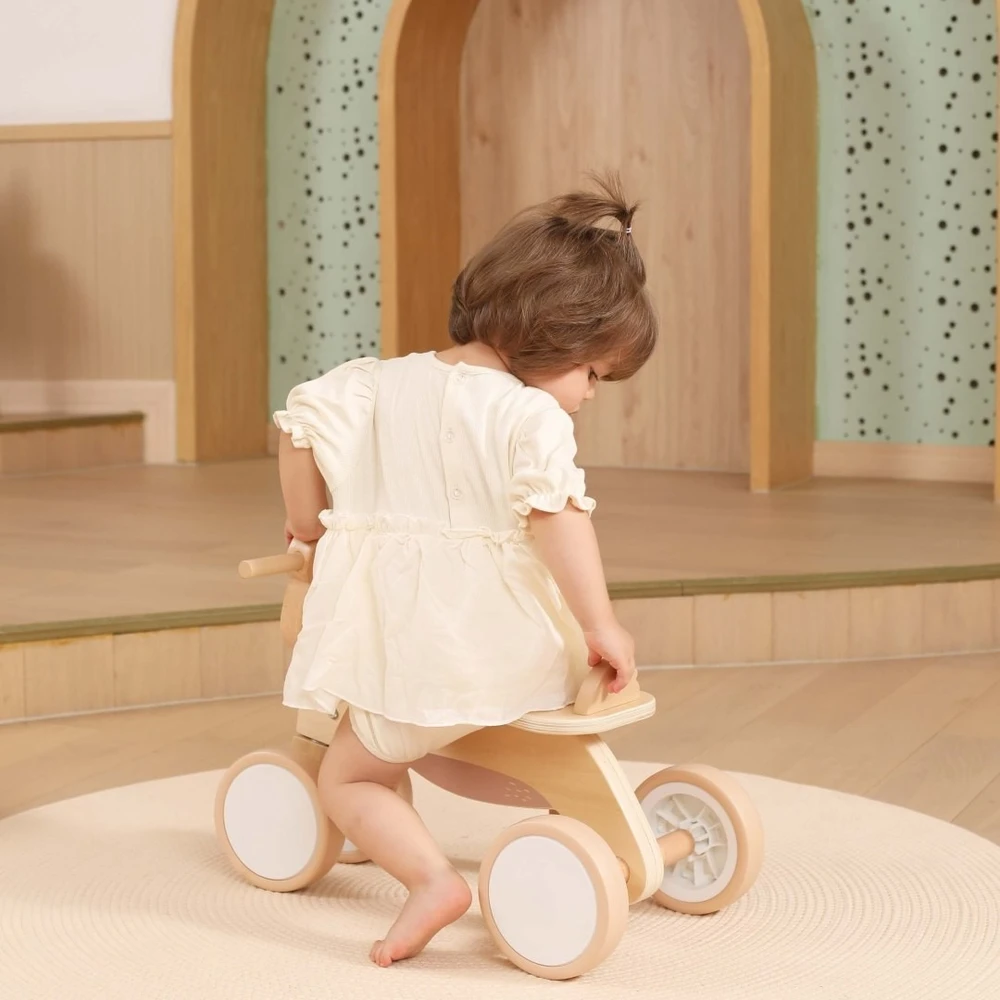 Viga Toys Medinis vežimėlis VIGA PolarB, tylūs ratukai