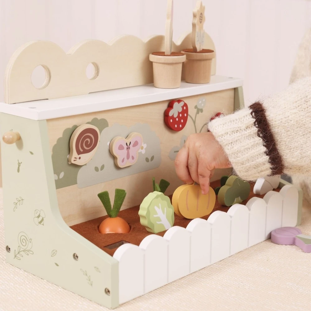 Viga Toys Medinis žaislas Viga, daržovių sodas
