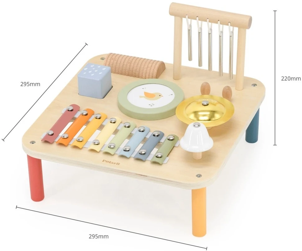 Viga Toys Muzikinis stalas Viga, 7 viename