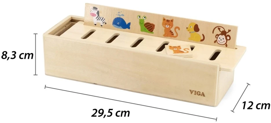 Viga Toys Rūšiuoklis žaislas VIGA, 48 blokeliai