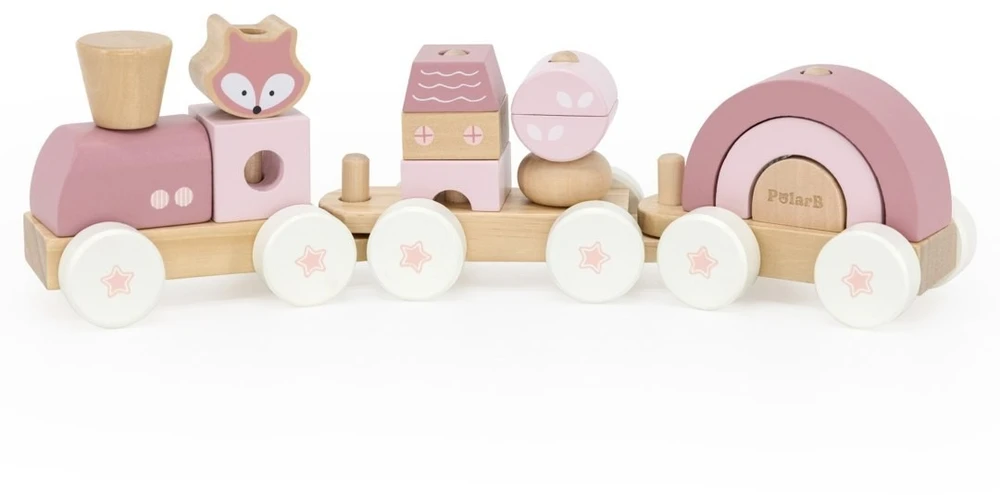 Viga Toys Traukinukas VIGA, su virvele
