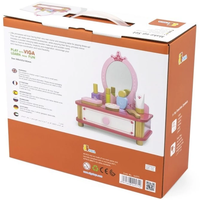 Viga Toys Tualetinis staliukas Viga, ištraukiamas stalčius