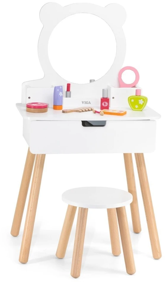 Viga Toys Tualetinis staliukas Viga, ištraukiamas stalčius