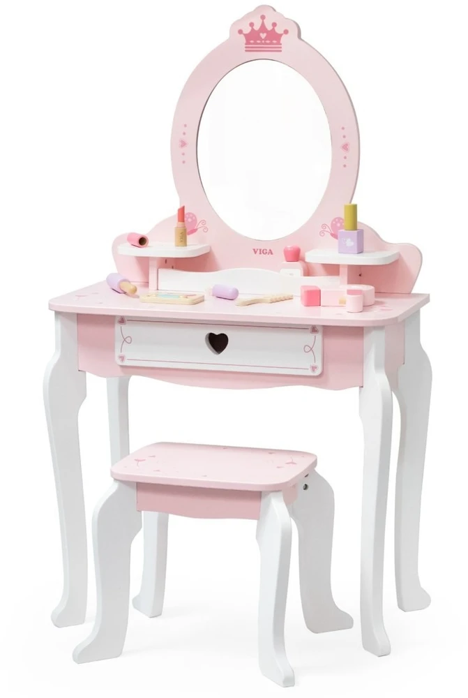 Viga Toys Tualetinis staliukas Viga, su veidrodžiu