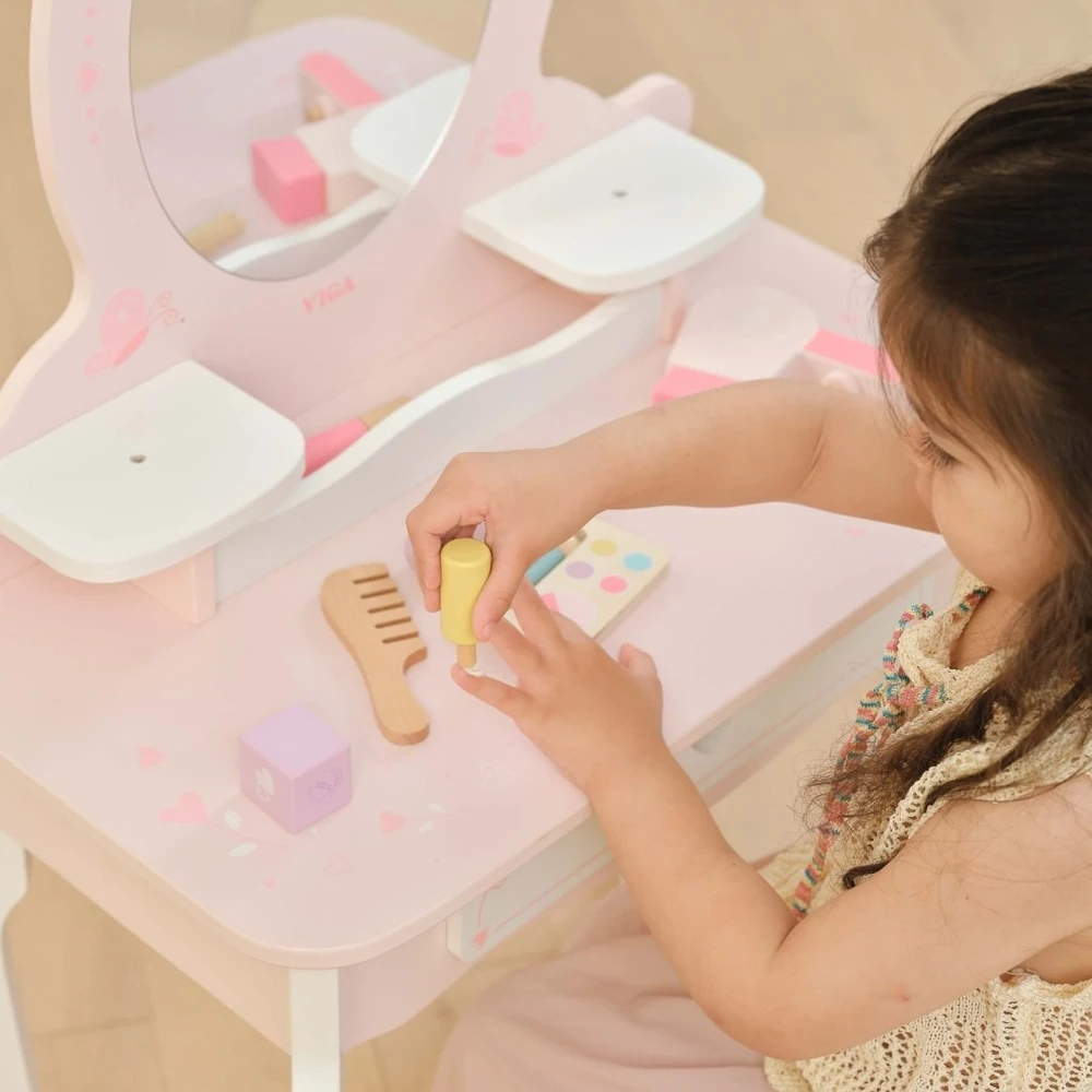 Viga Toys Tualetinis staliukas Viga, su veidrodžiu
