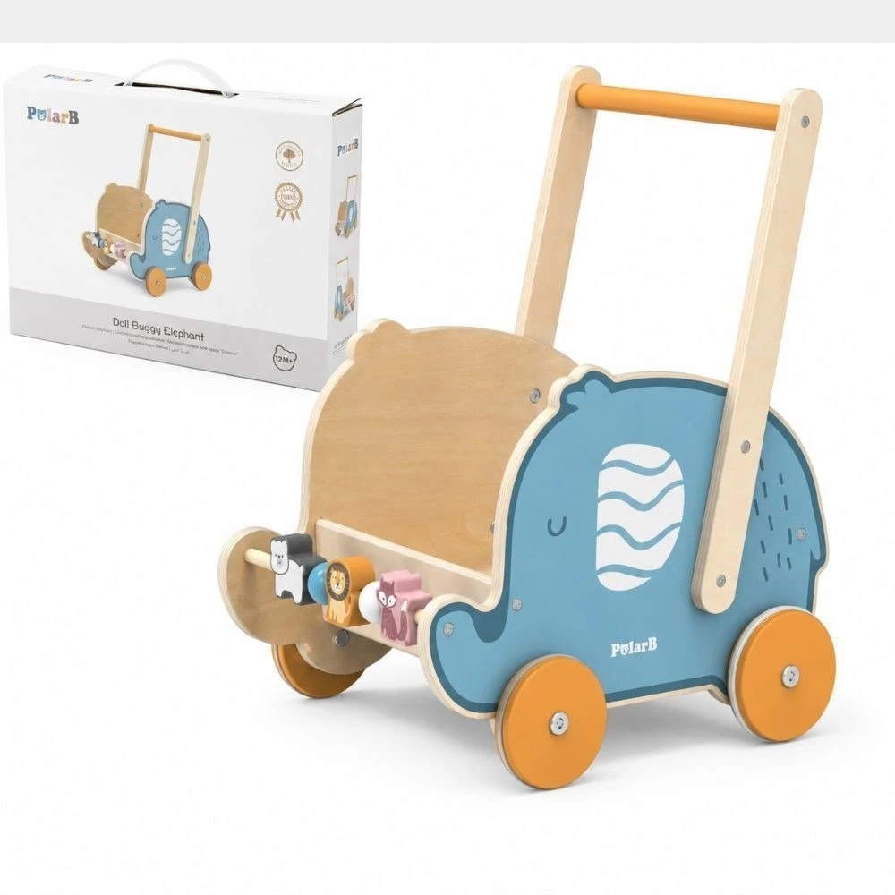 Viga Toys Vaikštynė-stūmdukas Viga, 2 viename funkcija