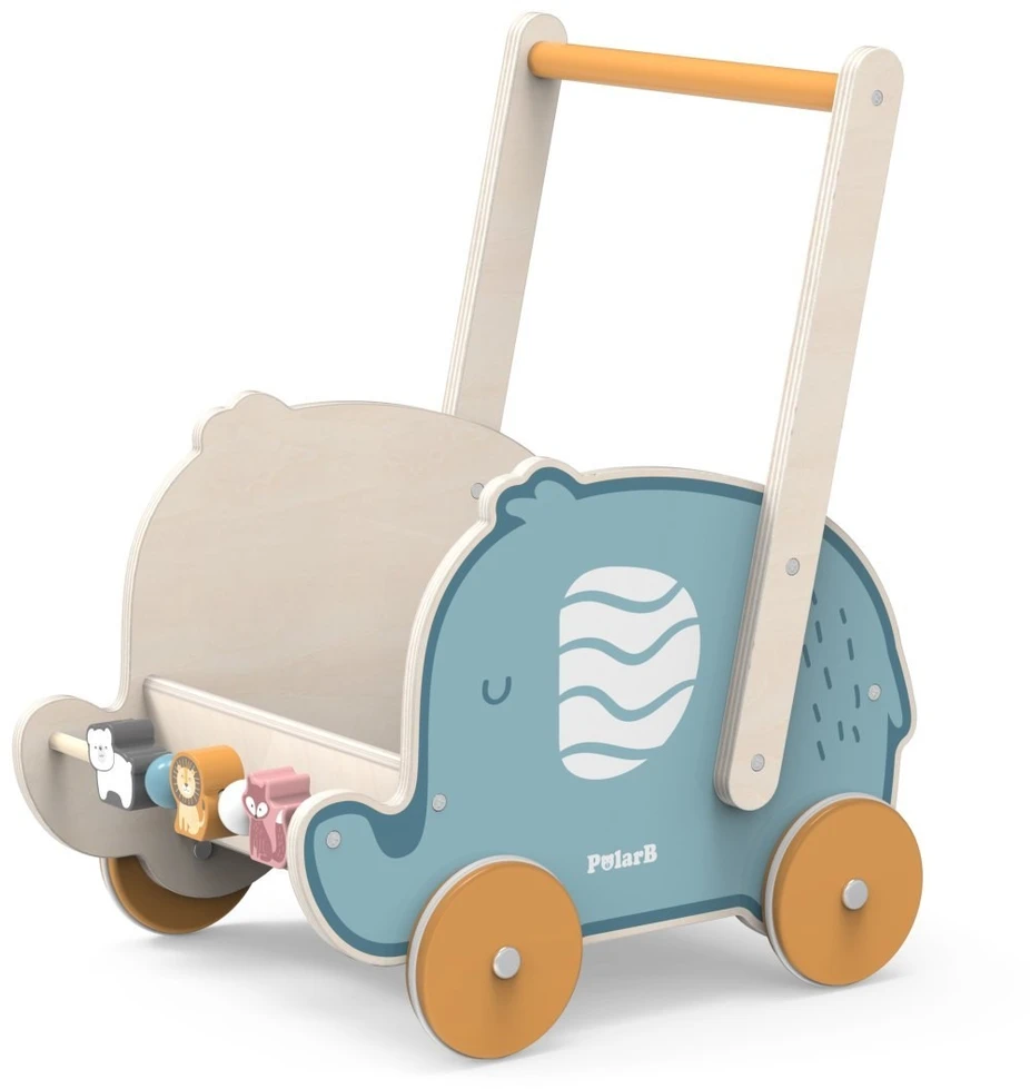 Viga Toys Vaikštynė-stūmdukas Viga, 2 viename funkcija