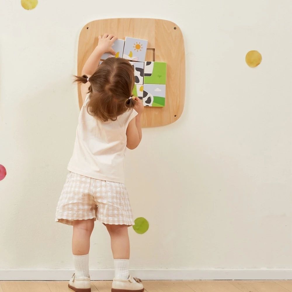 Dėlionė Viga Toys Veiklos lenta VIGA, magnetinis rašiklis