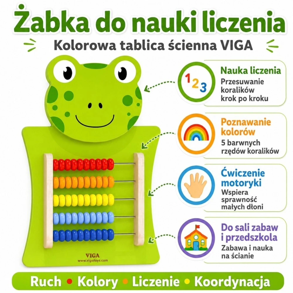 Viga Toys Veiklos lenta Viga, su abakusu