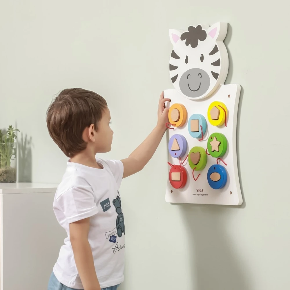 Viga Toys Veiklos lenta VIGA, su sieniniu tvirtinimu