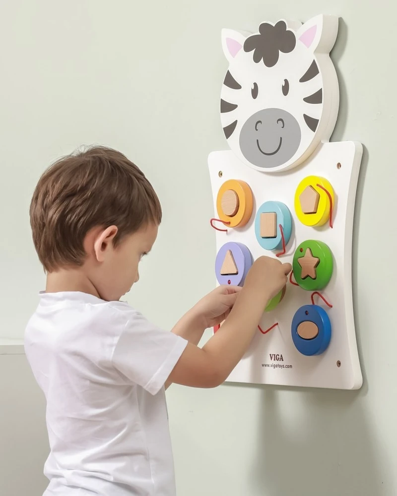 Viga Toys Veiklos lenta VIGA, su sieniniu tvirtinimu