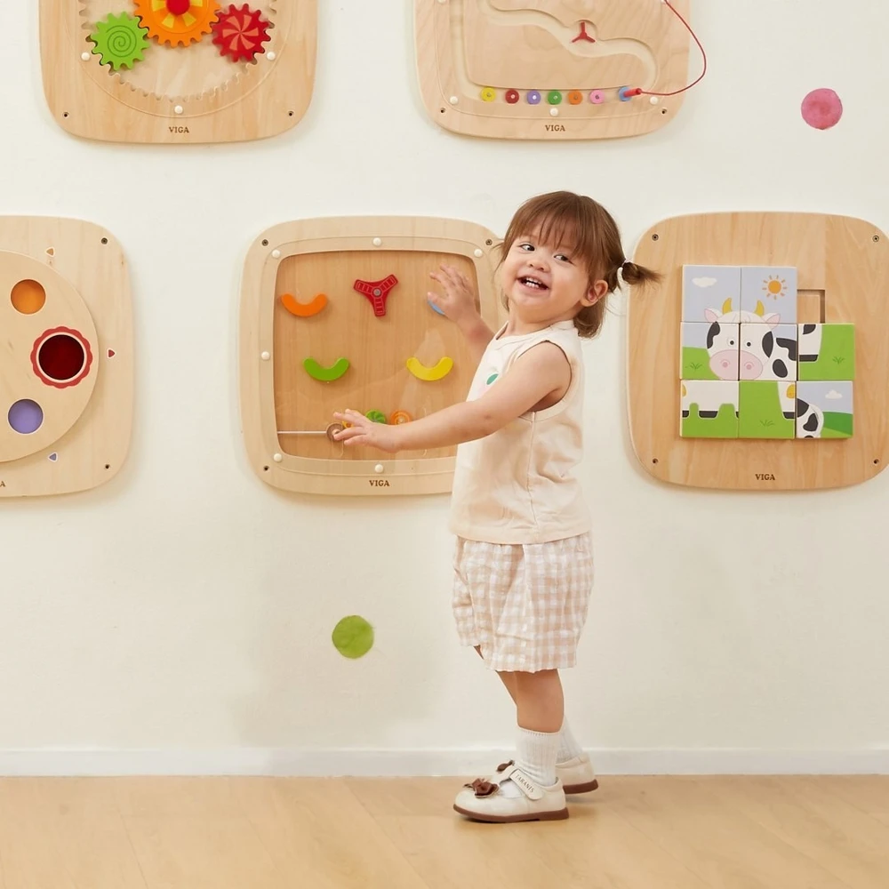 Viga Toys Veiklos lenta Woopie, prie sienos tvirtinama