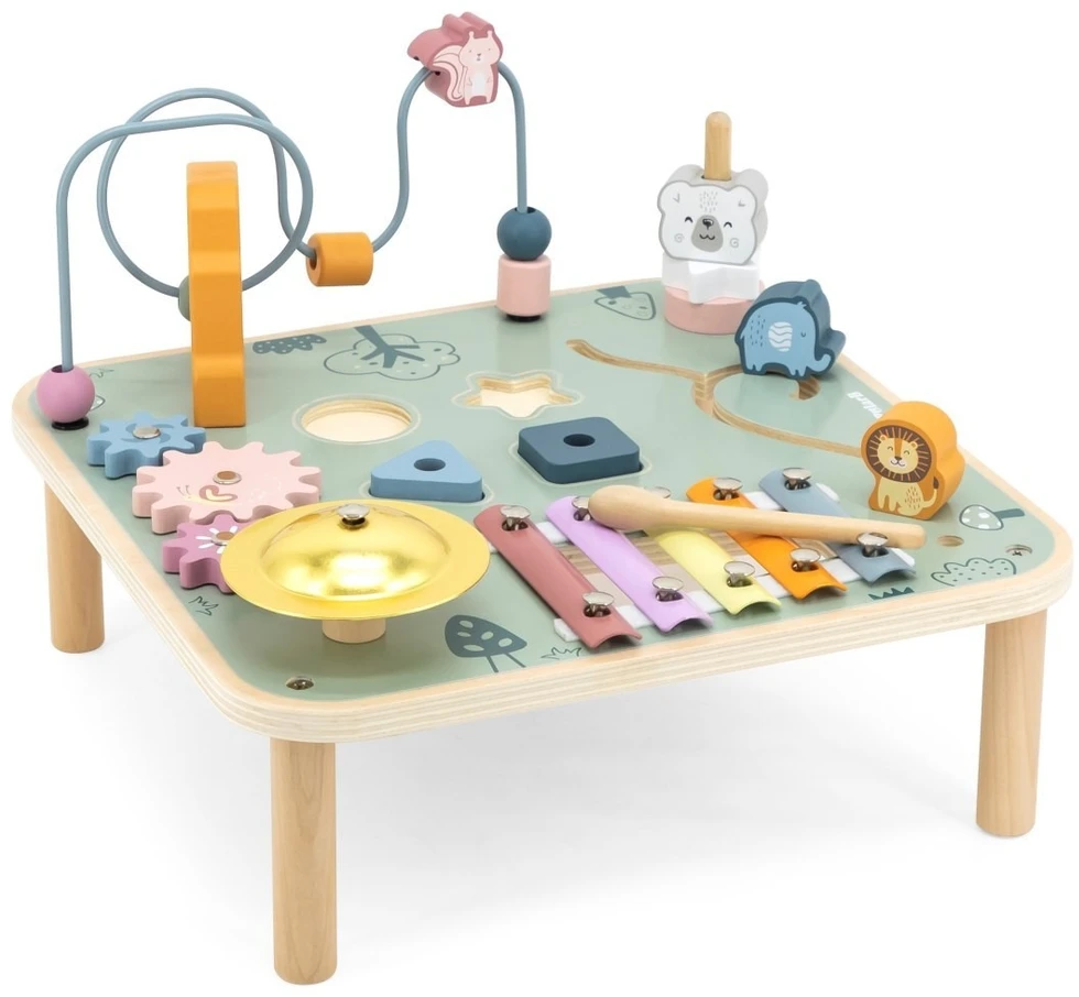 Viga Toys Veiklos stalas Viga, medinis