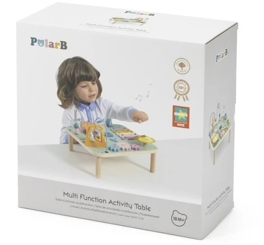 Viga Toys Veiklos stalas Viga, medinis
