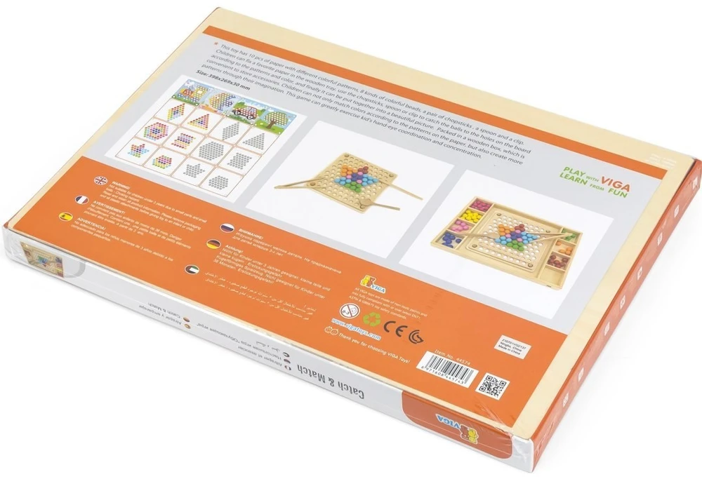 Viga Toys Žaidimas dėlionė Viga, medinė konstrukcija