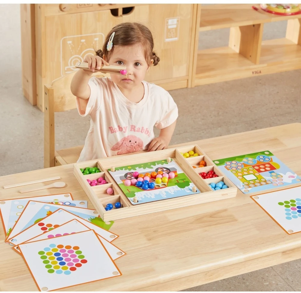 Viga Toys Žaidimas dėlionė Viga, medinė konstrukcija
