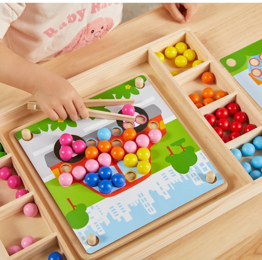Viga Toys Žaidimas dėlionė Viga, medinė konstrukcija