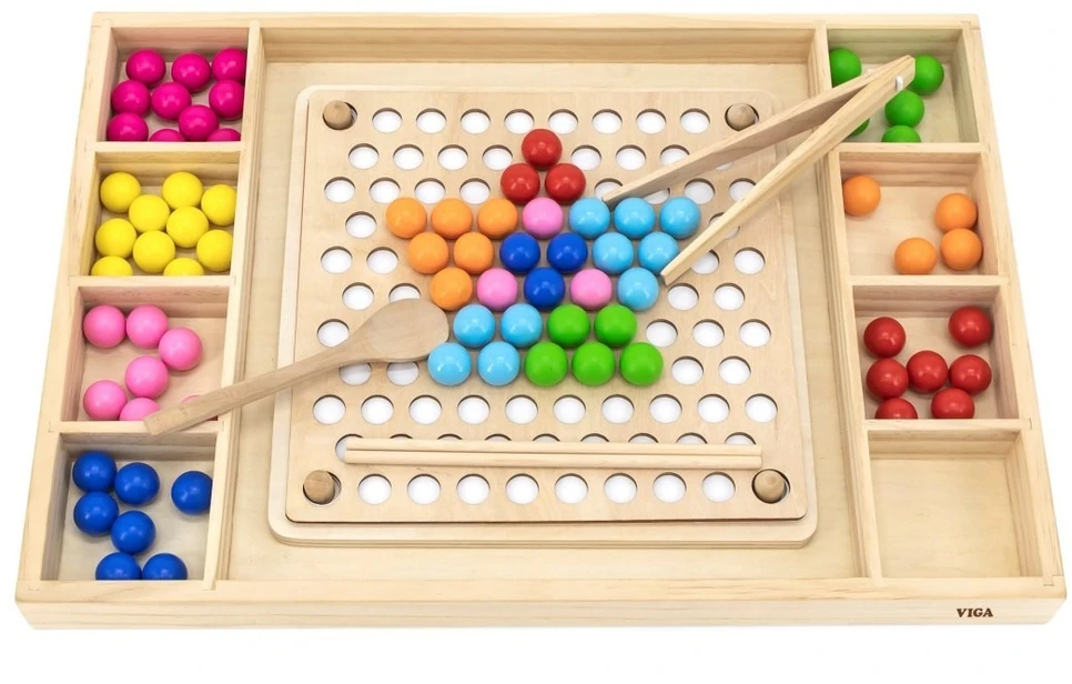 Viga Toys Žaidimas dėlionė Viga, medinė konstrukcija