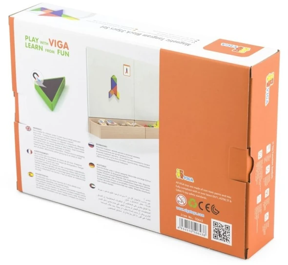 Viga Toys Žaidimas dėlionė VIGA, medinis