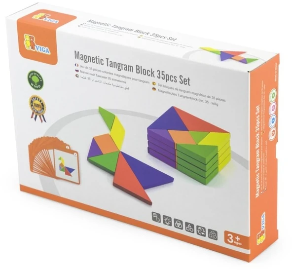 Viga Toys Žaidimas dėlionė VIGA, medinis