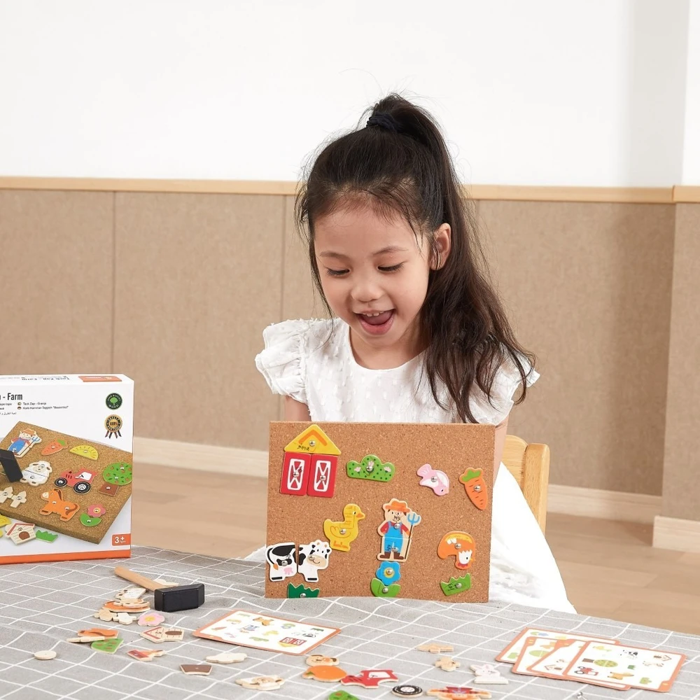 Viga Toys Žaidimas kūrybinis Viga, su kamštine lenta