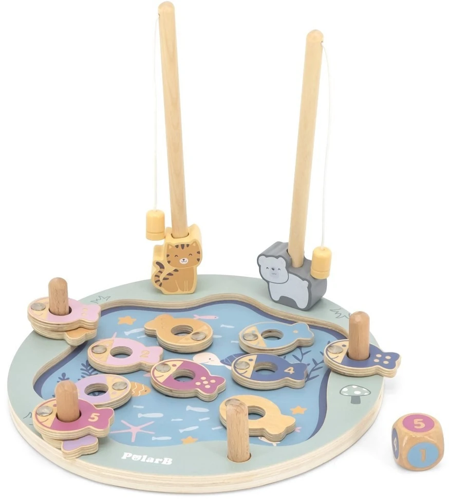 Viga Toys Žaidimas su žuvytėmis Viga, medinis
