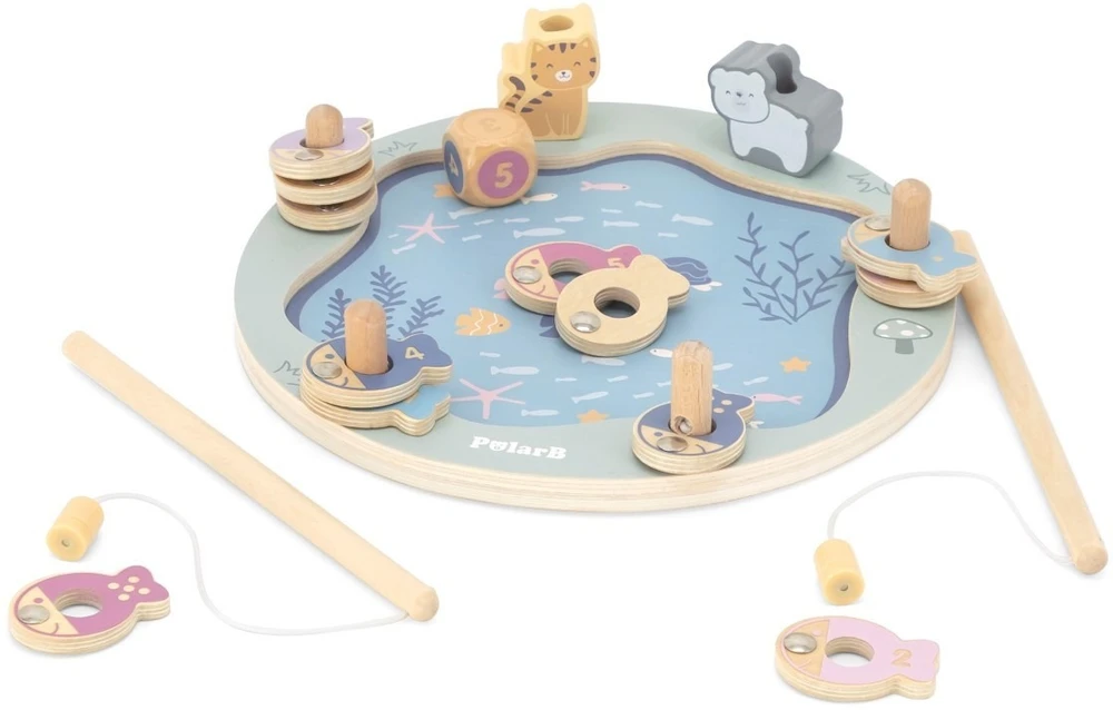 Viga Toys Žaidimas su žuvytėmis Viga, medinis