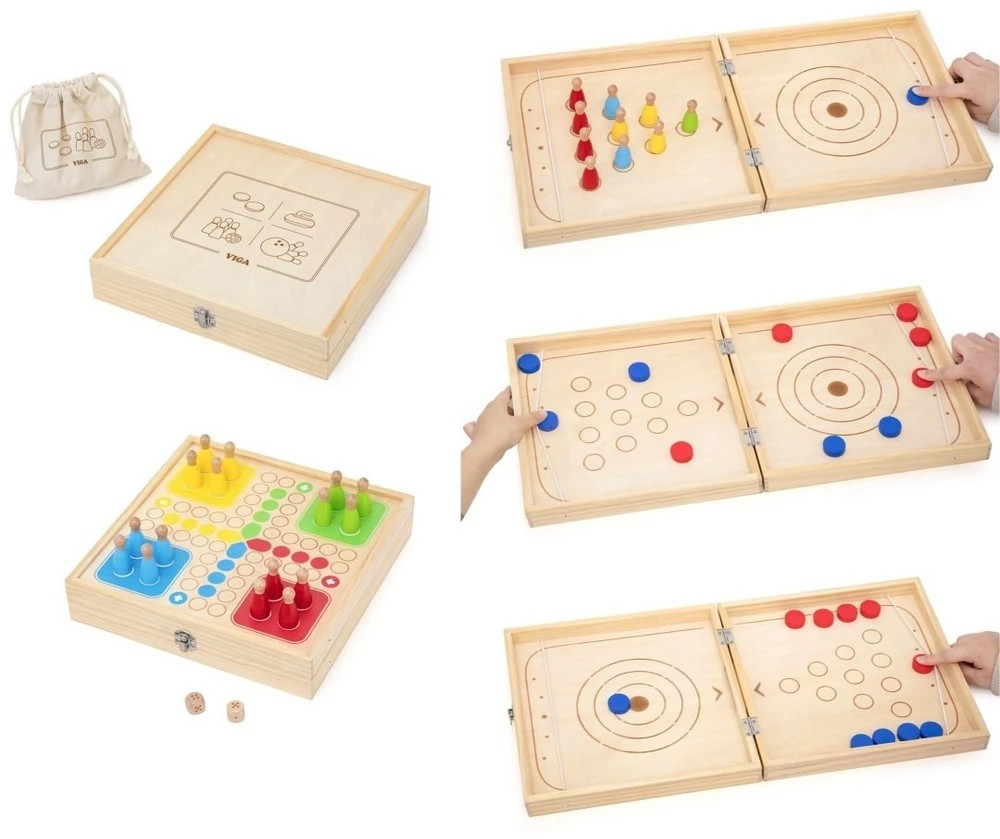 Viga Toys Žaidimas VIGA, 4 viename