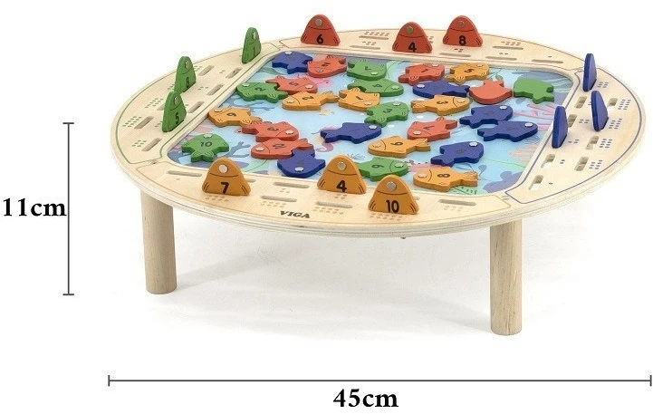 Viga Toys Žaidimų rinkinys Viga, medinis stalas