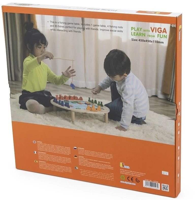 Viga Toys Žaidimų rinkinys Viga, medinis stalas
