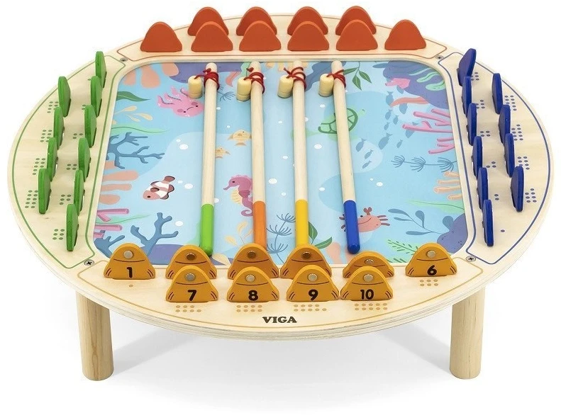 Viga Toys Žaidimų rinkinys Viga, medinis stalas
