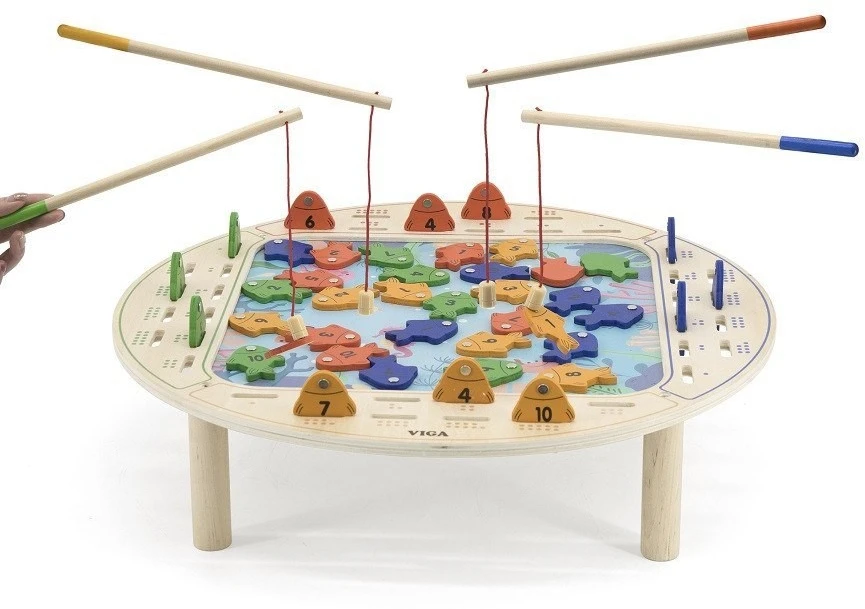 Viga Toys Žaidimų rinkinys Viga, medinis stalas