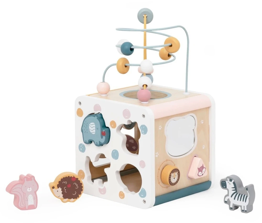 Viga Toys Žaislas aktyvumo kubas VIGA PolarB, 7 veiklos