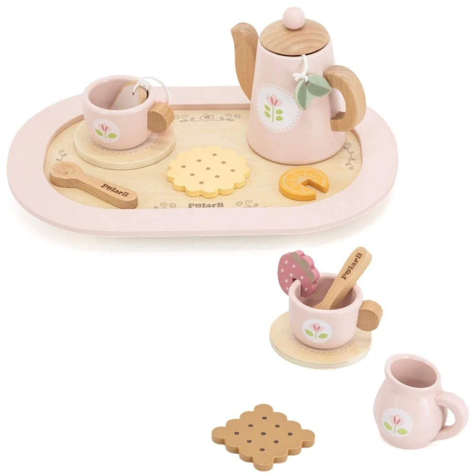 Viga Toys Žaislas arbatos rinkinys PolarB, medinis